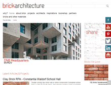 Tablet Screenshot of brickarchitecture.com